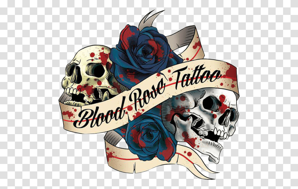 Blood Rose Tattoo Tattoo Blood Rose, Label Transparent Png