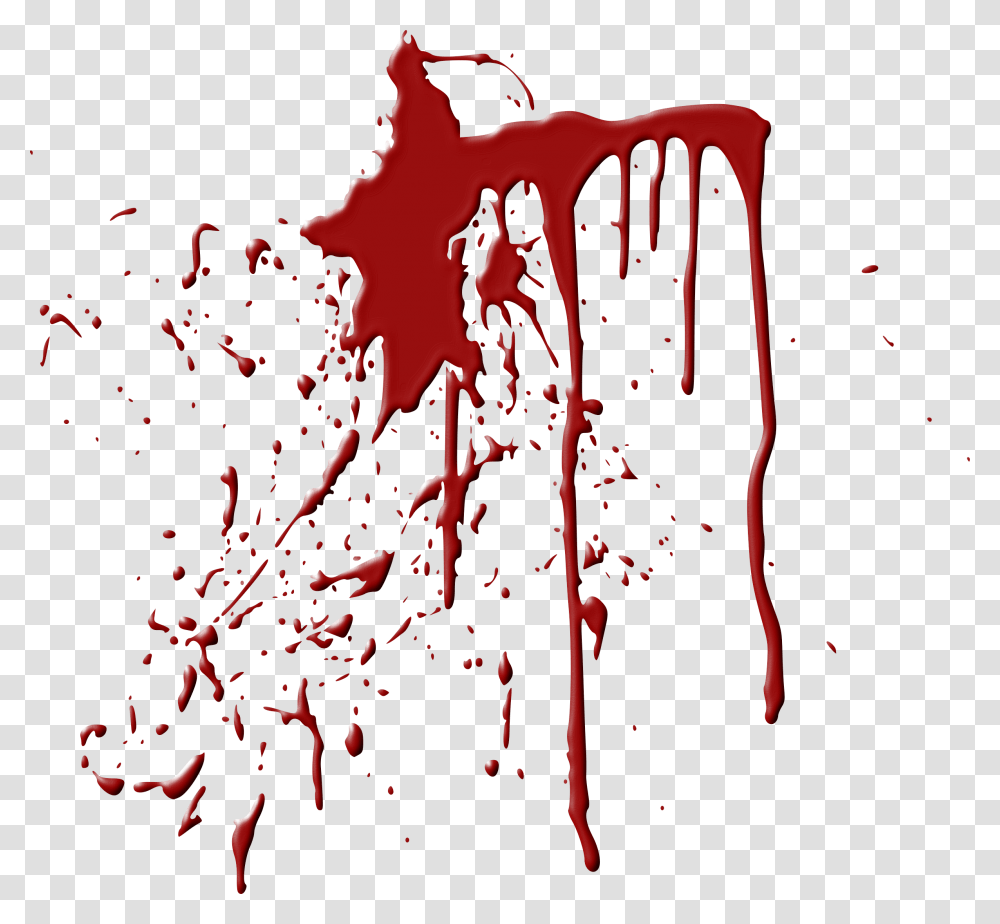 Blood Splatter On Wall, Paper, Glass Transparent Png