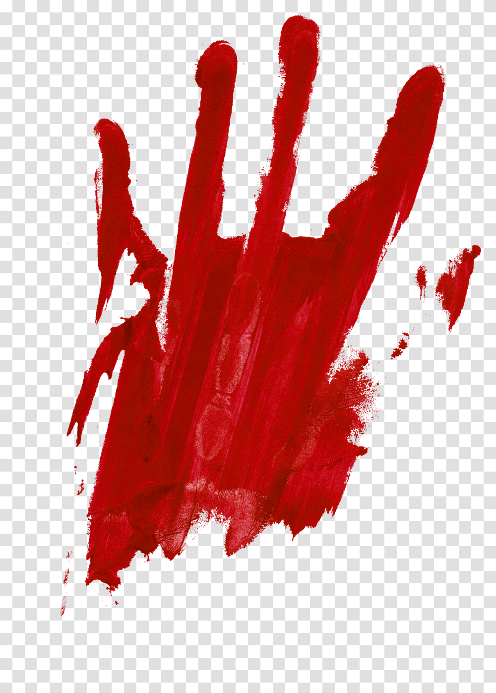 Blood Stained Hand Blood Hand Print, Leaf, Plant, Modern Art Transparent Png