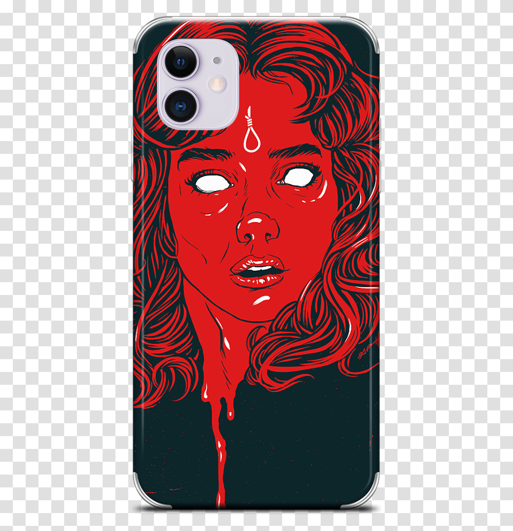 Blood Witch Iphone Skin Goblin Suspiria Vinyl, Modern Art, Head Transparent Png