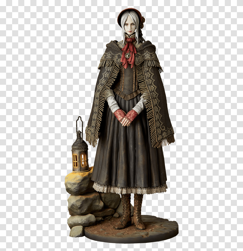 Bloodborne Doll Statue, Fashion, Cloak, Person Transparent Png