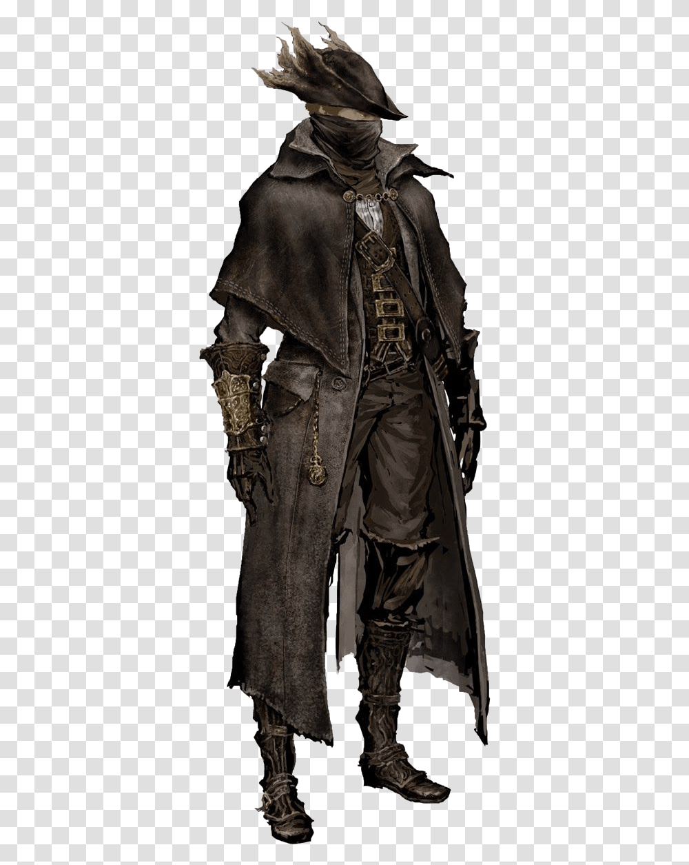 Bloodborne Hunter Set Art, Apparel, Coat, Overcoat Transparent Png