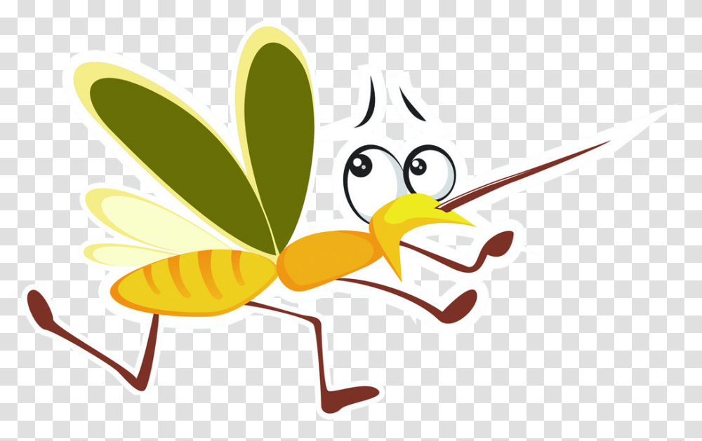 Bloodsucking Mosquitoes Cartoon Mosquito Cartoon Background, Animal, Scissors, Blade, Weapon Transparent Png