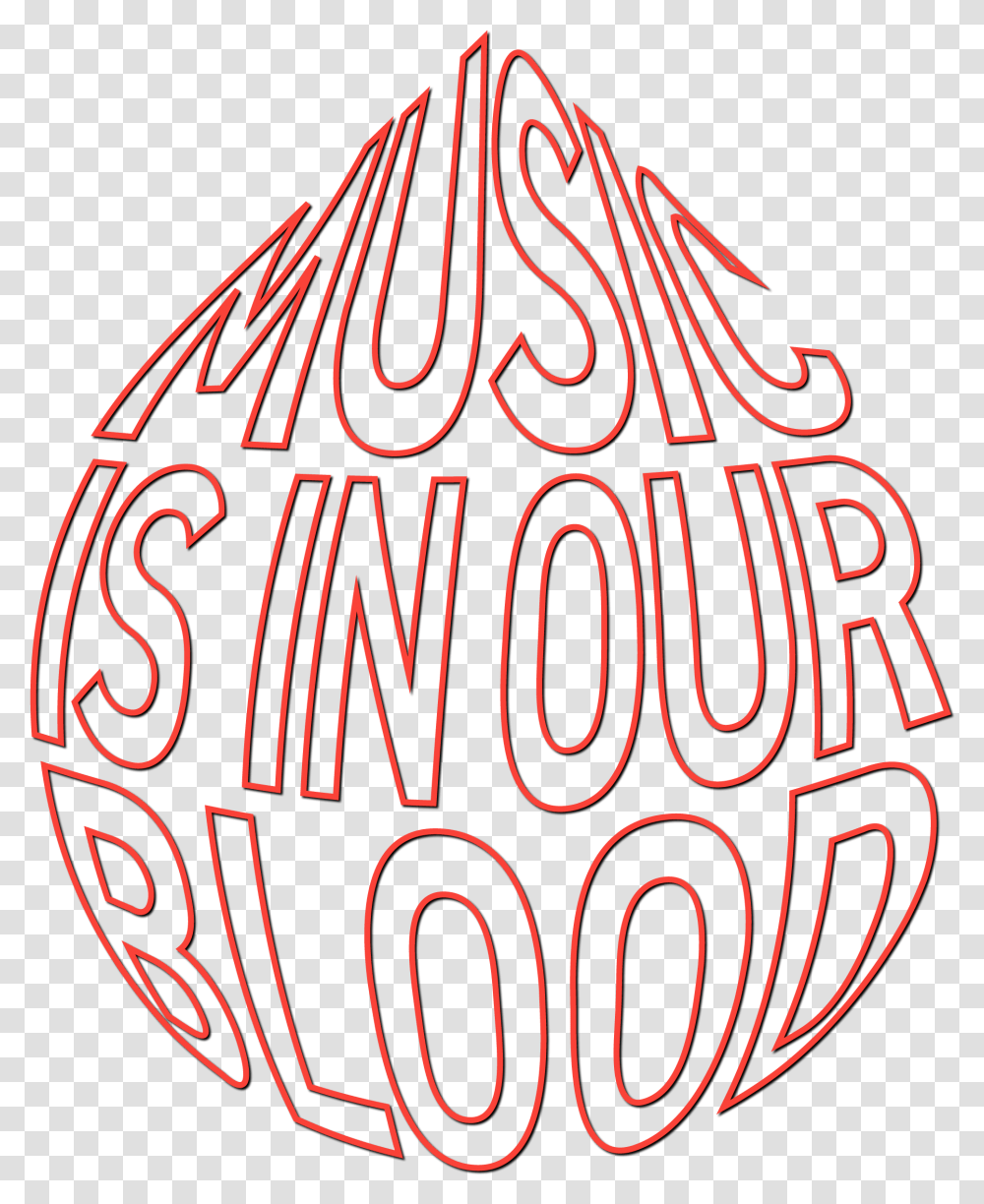 Bloodworks Live Studio - Music Is In Our Blood Circle, Text, Halloween, Pattern Transparent Png