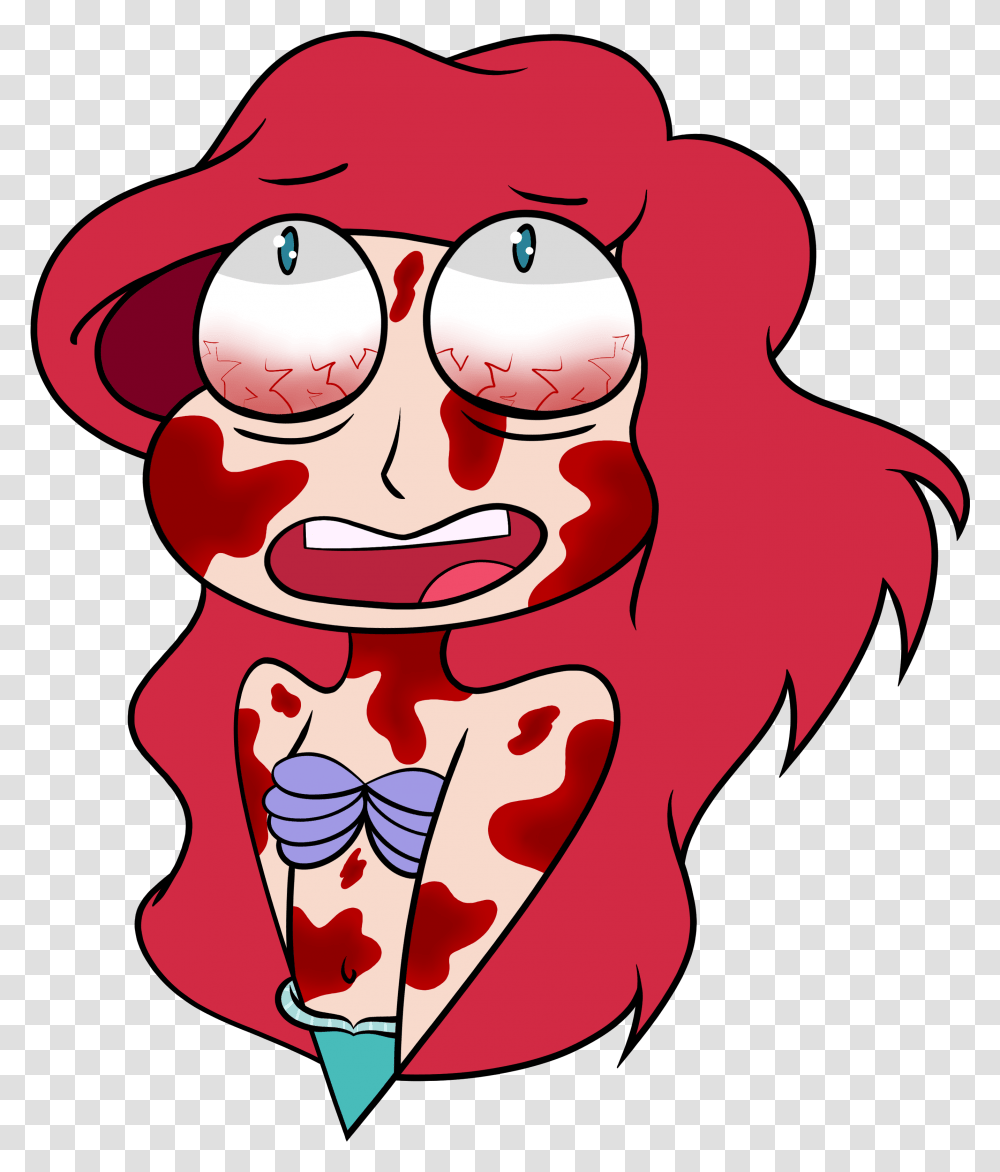 Bloody Ariel By Midgesaurus Clip Art, Mouth, Teeth, Sunglasses, Accessories Transparent Png