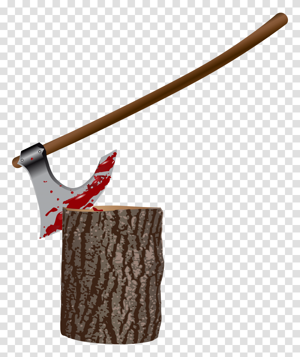 Bloody Axe And Stump Clipart, Tool, Shovel, Tree Stump Transparent Png