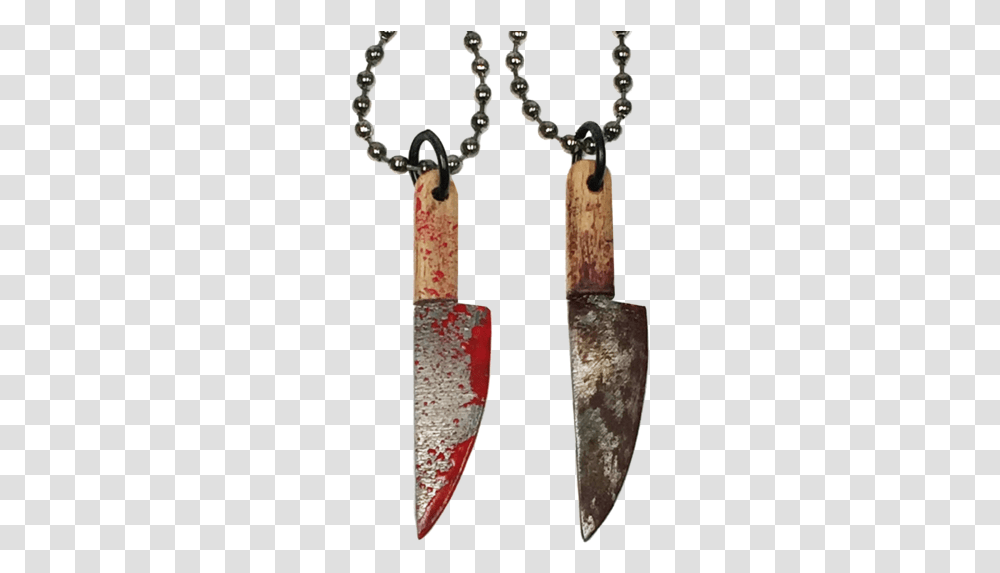 Bloody Butcher Knife Necklace Portable Network Graphics, Crystal, Arrowhead, Cushion Transparent Png