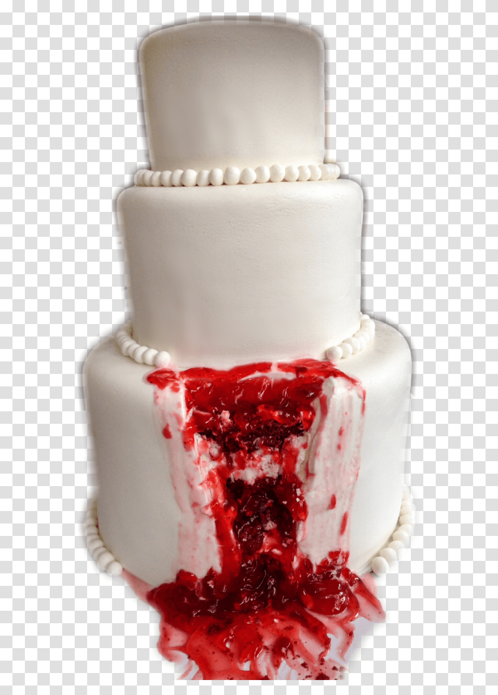 Bloody Halloween Wedding Cake, Dessert, Food, Birthday Cake Transparent Png