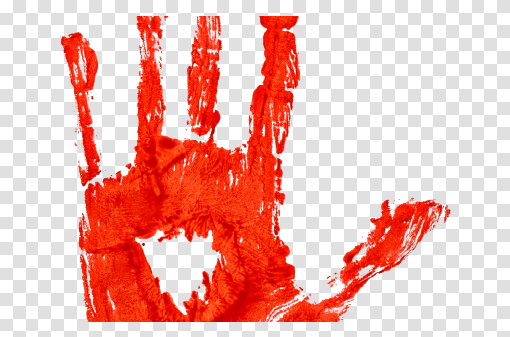 Bloody Hand Image Hand With Blood, Outdoors, Mountain, Nature, Animal Transparent Png