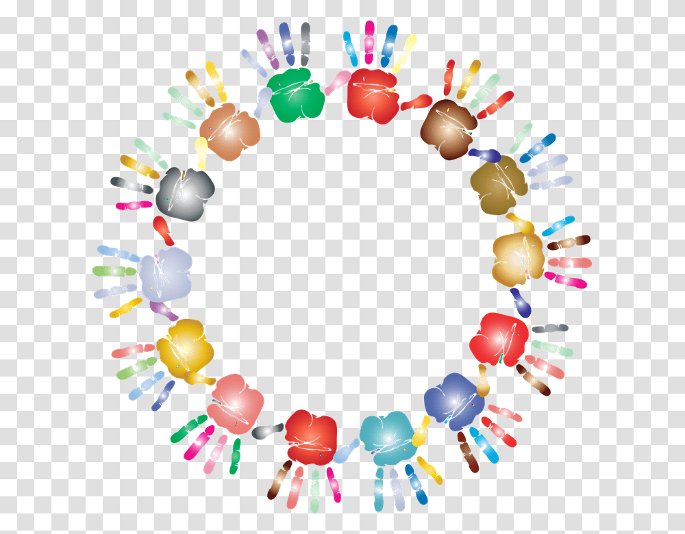 Bloody Handprint Circle Frame Clipart, Accessories, Accessory, Birthday Cake Transparent Png
