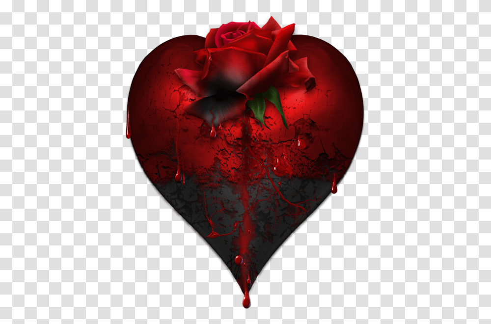 Bloody Heart Wrose, Glass, Flower, Plant, Blossom Transparent Png