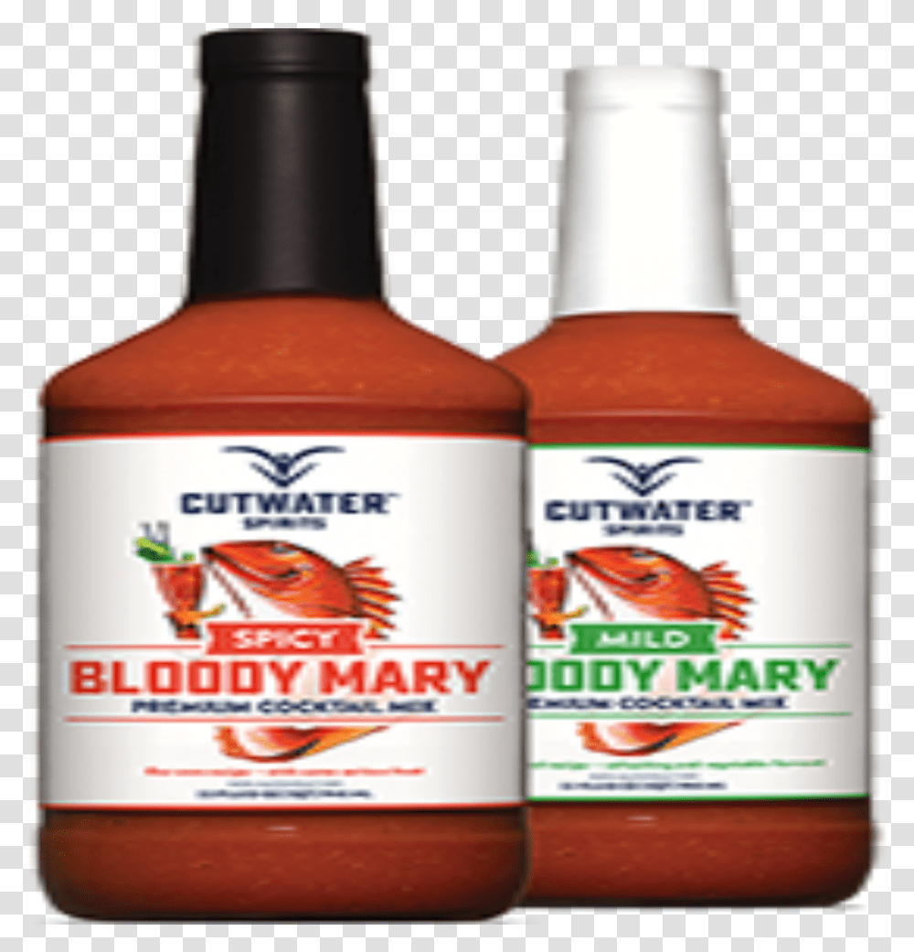 Bloody Mary Mix Spicy And Mild Cutwater Bloody Mary Mix, Ketchup, Food, Label Transparent Png