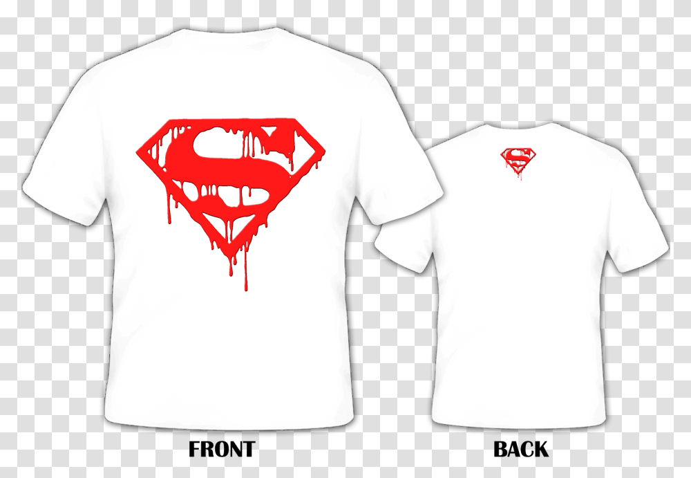 Bloody Superman Logo Dc007 Superman Logo, Clothing, Apparel, T-Shirt, Sleeve Transparent Png