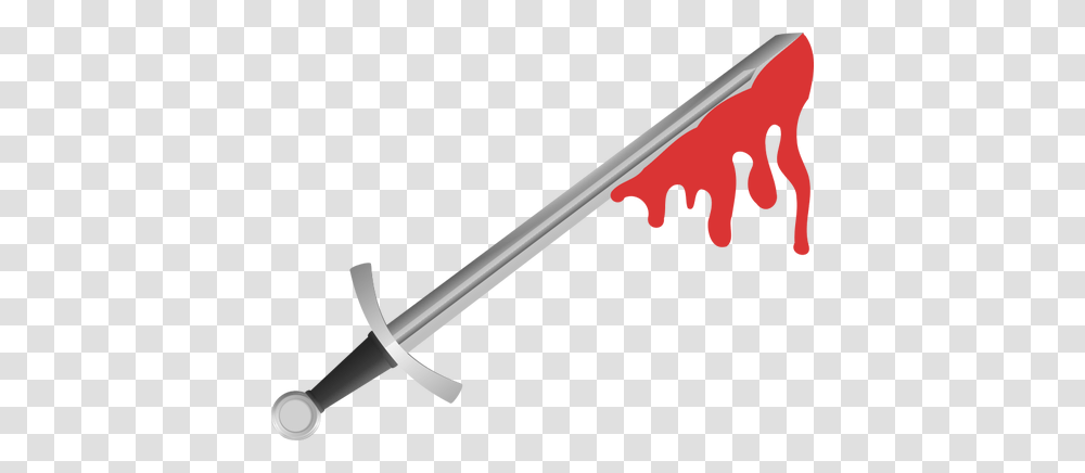 Bloody Sword Vector Image, Blade, Weapon, Weaponry Transparent Png