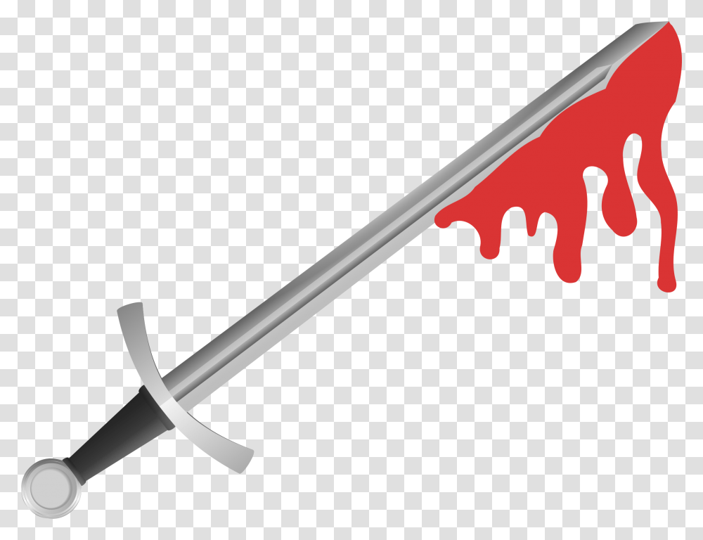 Bloody Sword Vector Image Sword With Blood Clipart, Blade, Weapon, Weaponry Transparent Png