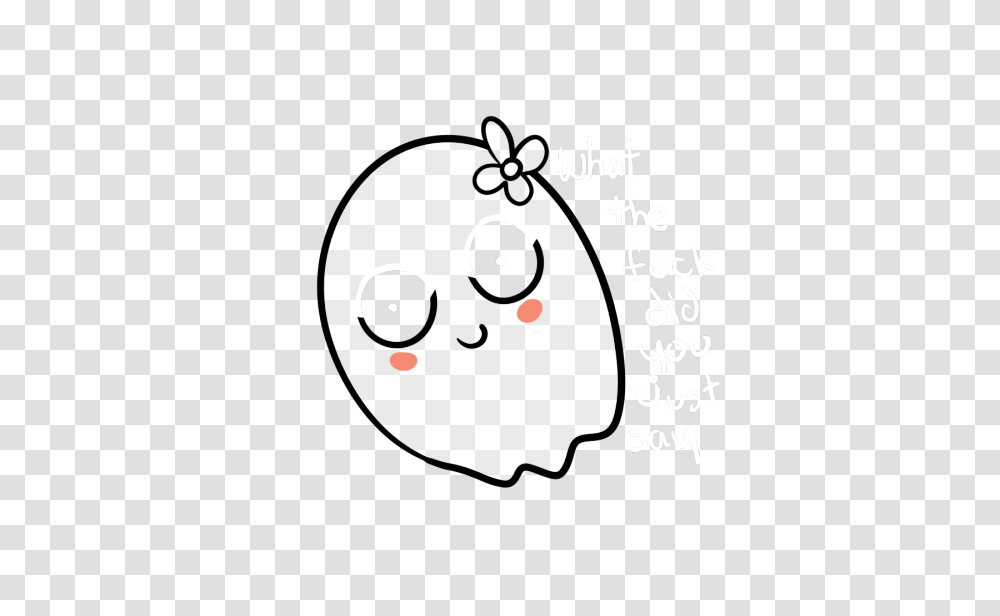 Bloodyfantrolls A Very Cute Ghost With A Flower Halloween, Number, Logo Transparent Png