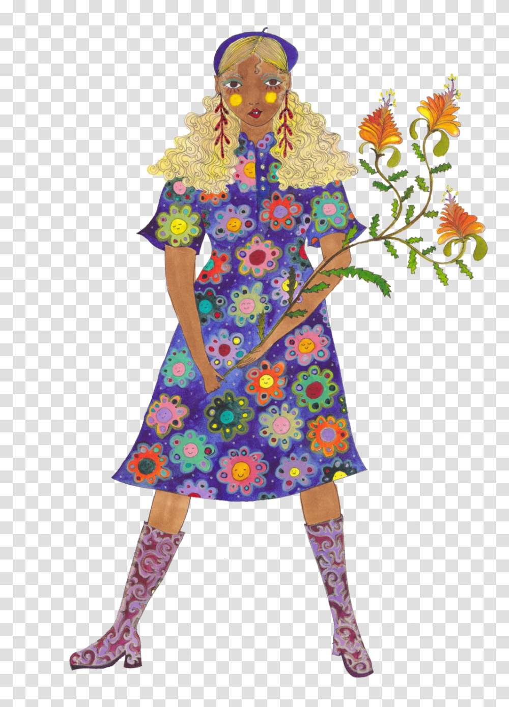 Bloom, Person, Dress Transparent Png