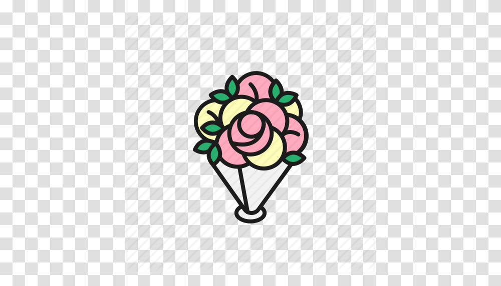 Blossom Bouquet Flower Leaf Love Marriage Wedding Icon, Cone, Candy Transparent Png