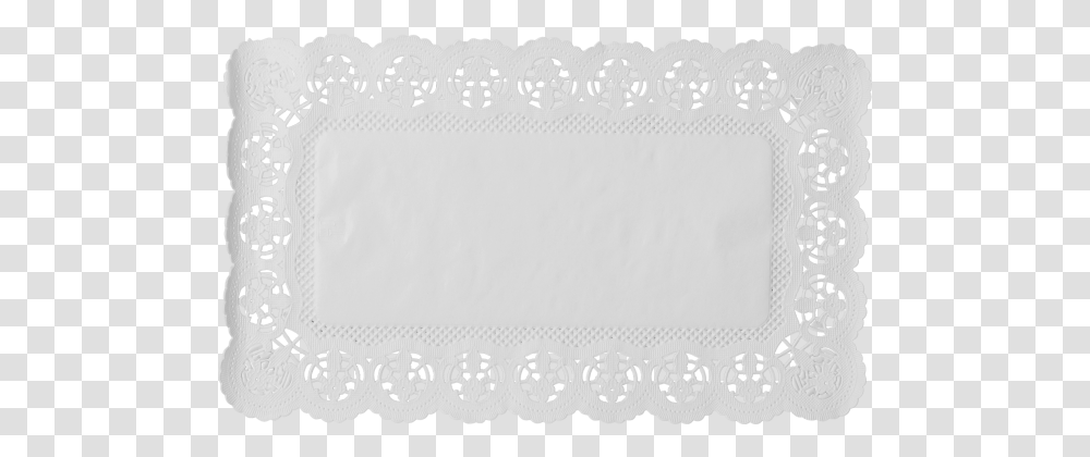 Blossom Rectangular White 30 X 18 Cm Doily, Lace, Rug, Home Decor Transparent Png