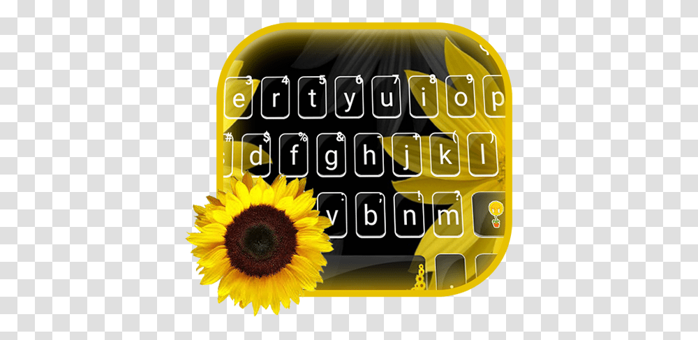 Blossom Sunflower Keyboard Theme Apps On Google Play Sunflower, Plant, Flyer, Poster, Paper Transparent Png