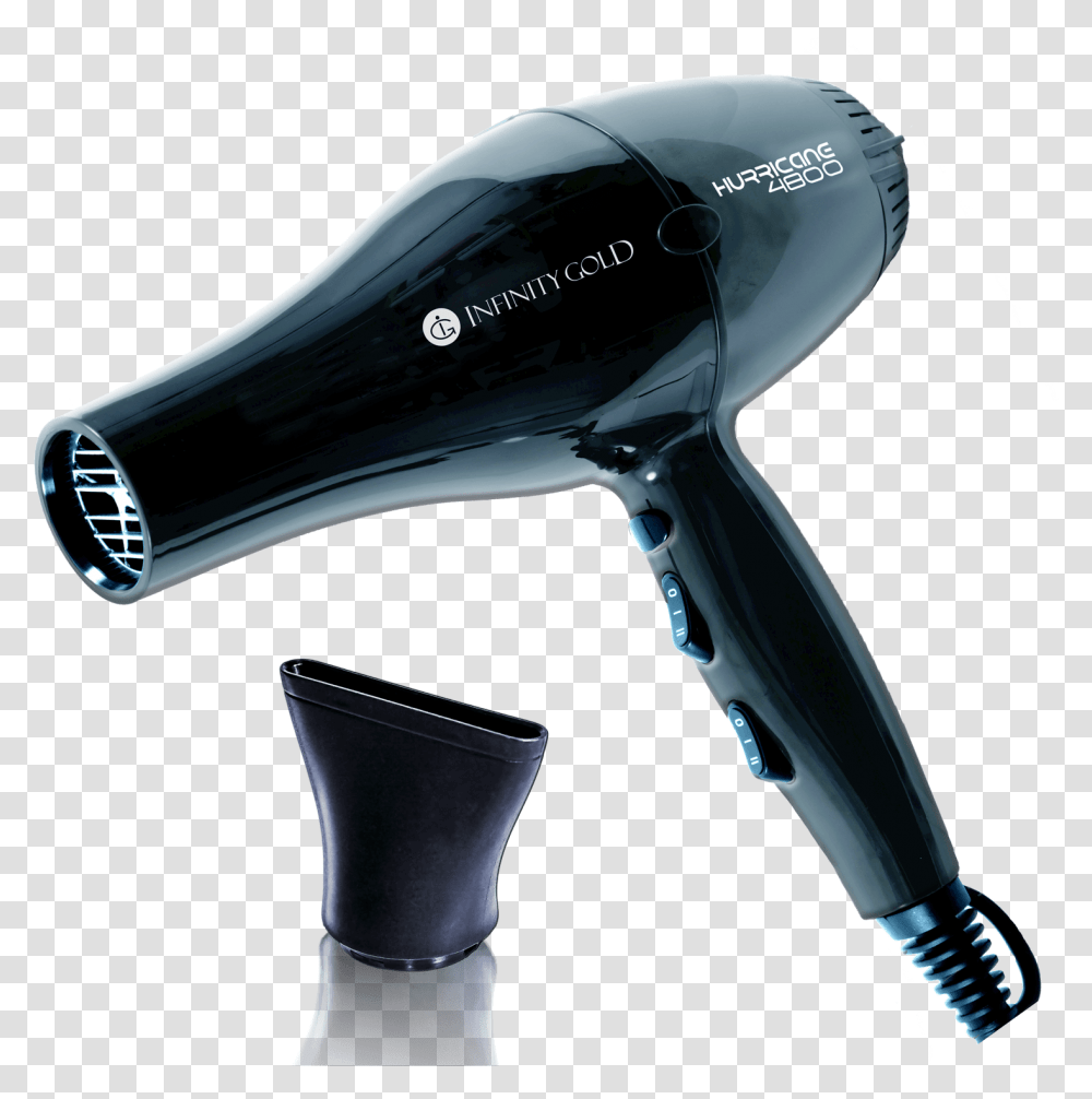 Blow Dryer Ceramic Tourmaline With 1 Concentrator Hurricane 4800 Hair Dryer, Appliance, Hair Drier Transparent Png