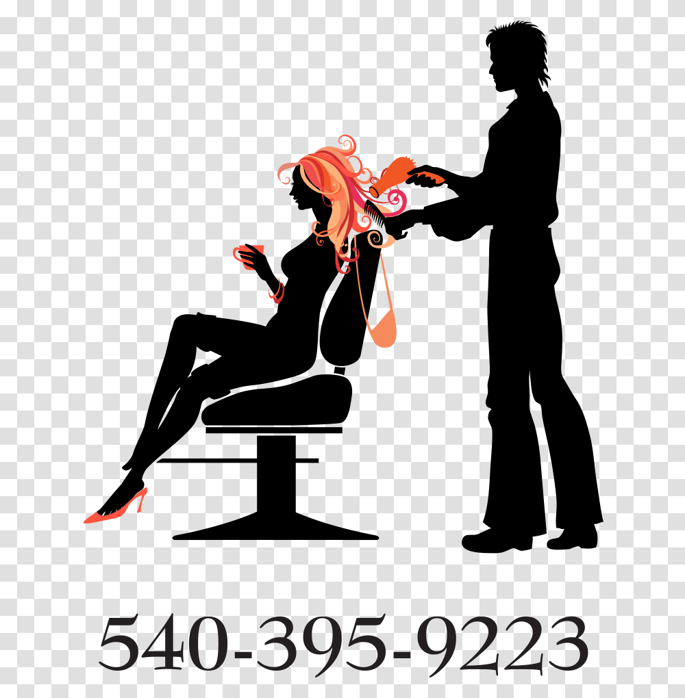 Blow Dryer Clipart Man Cutting Woman Hair, Performer, Leisure Activities, Dance Pose, Hand Transparent Png
