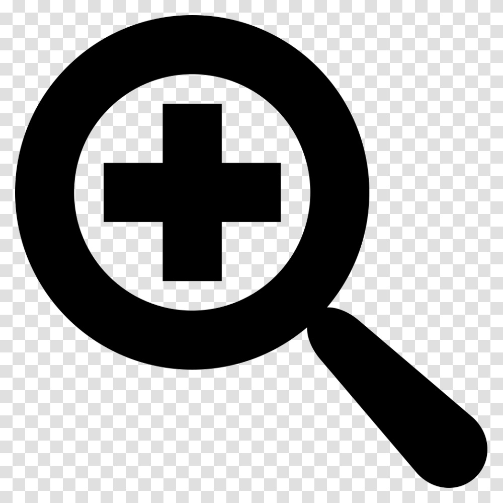 Blow Up Zoom In Symbol, Hammer, Tool, Magnifying, First Aid Transparent Png