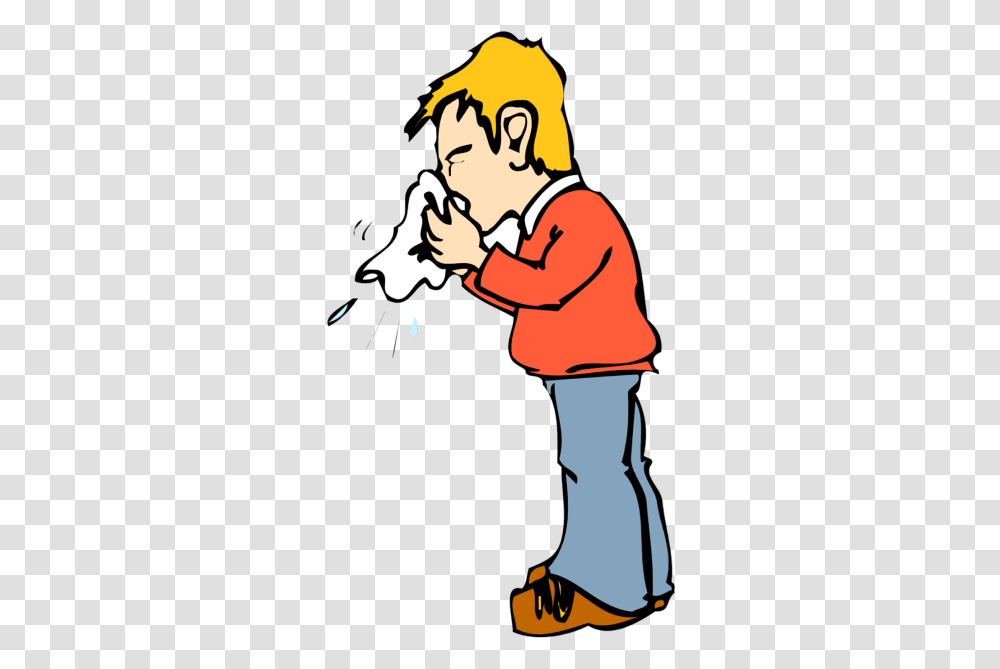 Blowing Nose Clipart, Person, Human, Performer, Doctor Transparent Png