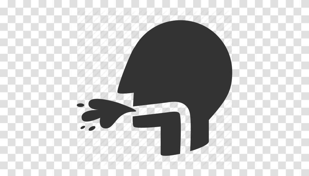Blowup Food Poisoning Puke Sick Symptom Throwing Up Vomit Icon, Apparel, Silhouette, Lamp Transparent Png