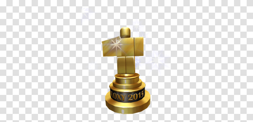 Bloxy 2015 Roblox Wiki Fandom Bloxy Award Roblox, Trophy, Lamp, Star Symbol, Wedding Cake Transparent Png