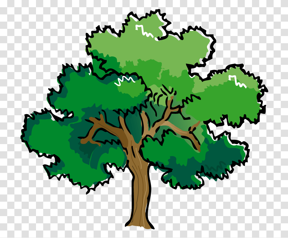 Blt Clipart Large Oak Tree Clipart, Plant, Green, Vegetation, Tree Trunk Transparent Png