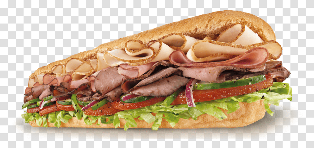 Blt Submarine Sandwich Subway Pulled Pork Subway Sandwich, Burger, Food, Ham, Lunch Transparent Png