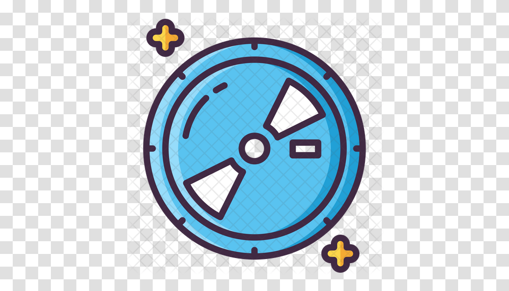 Blu Ray Icon Of Colored Outline Style Circle, Logo, Symbol, Trademark, Clock Tower Transparent Png