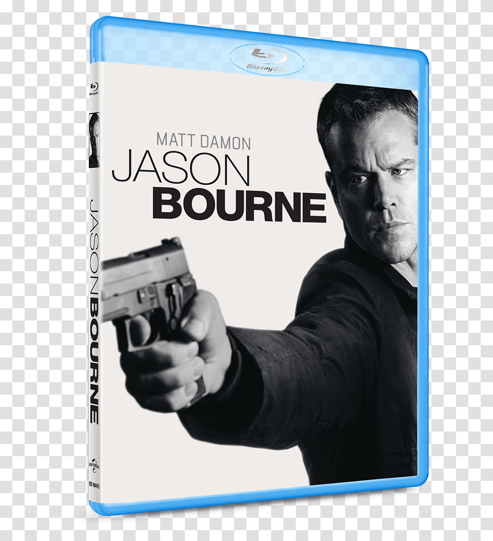 Blu Ray Jason Bourne Blu Ray Cover, Handgun, Weapon, Weaponry, Person Transparent Png