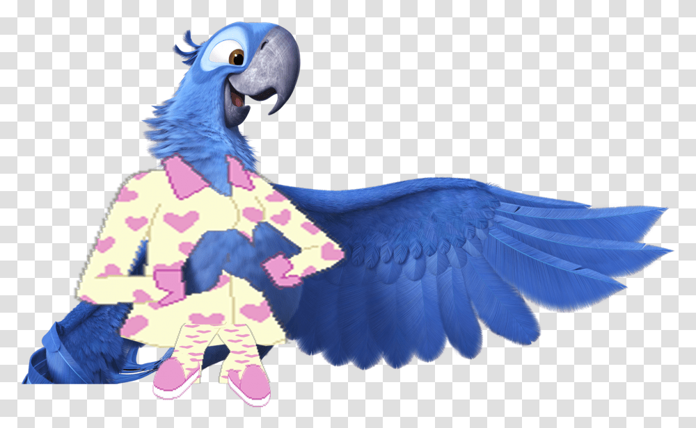 Blu Slumber Party Blue Bird On Rio, Animal, Parrot, Macaw, Flying Transparent Png