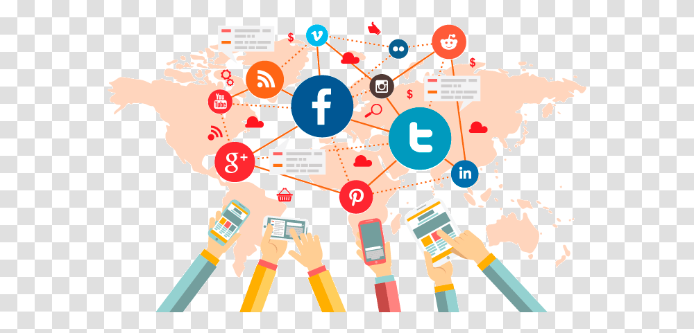 Blucactus Marketing En Redes Sociales Social Media Marketing Globe, Poster, Advertisement Transparent Png