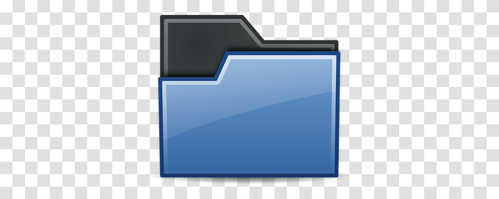 Blue File Binder, File Folder, Monitor, Screen Transparent Png