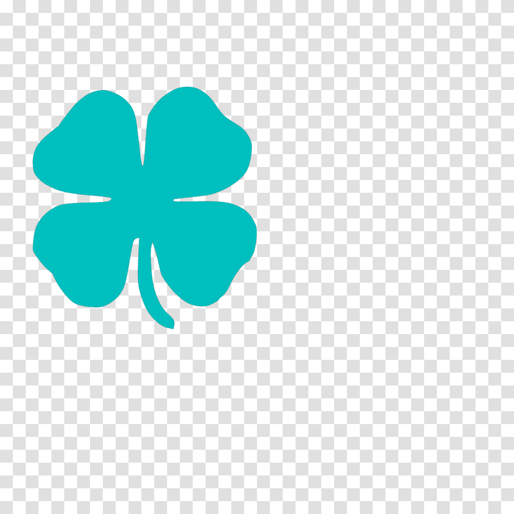 Blue 4 Leaf Clover Blue 4 Leaf Clover, Flower, Plant, Blossom, Logo Transparent Png
