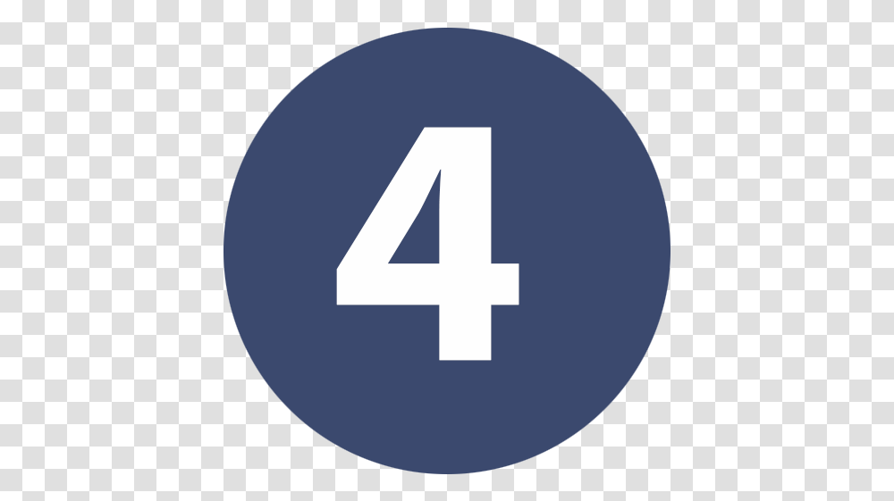 Blue 4 Numeral, Number, Symbol, Text, First Aid Transparent Png