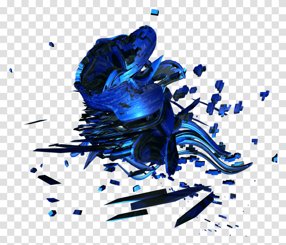 Blue Abstract Render, Motorcycle, Vehicle Transparent Png