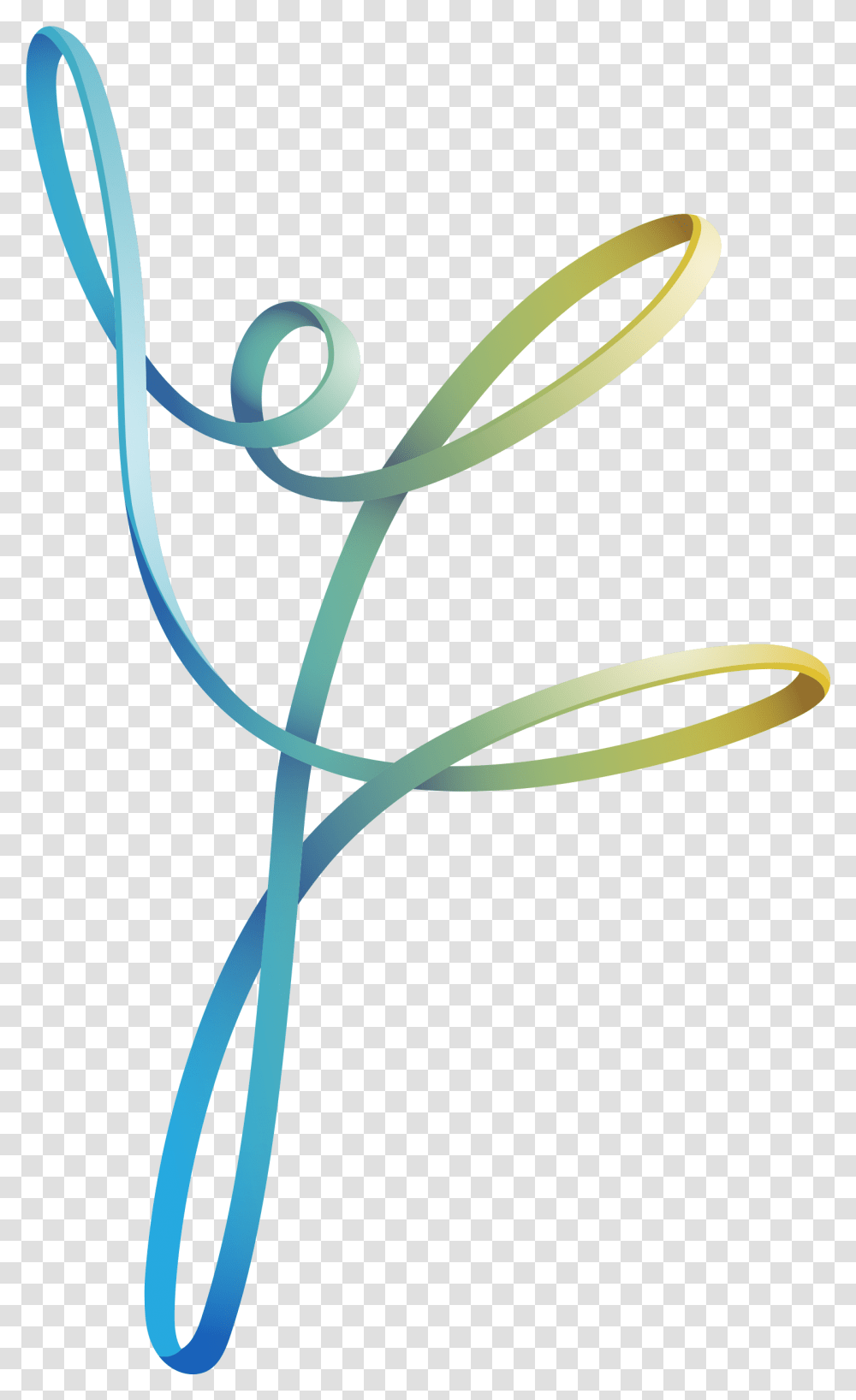 Blue Abstract Ribbon Dancer, Scissors, Blade, Weapon Transparent Png