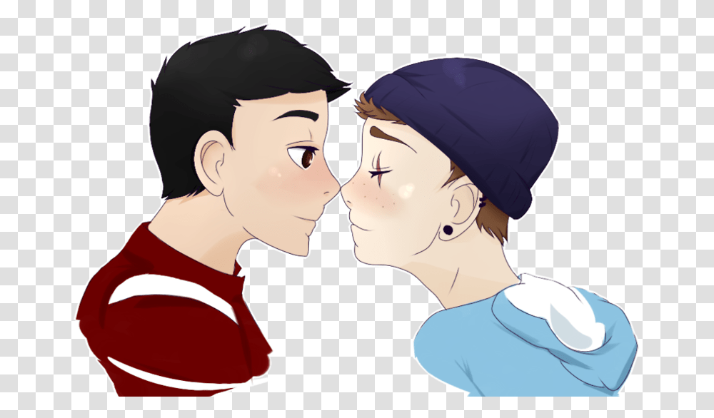 Blue Aesthetics Kiss On Lips, Person, Human, Helmet, Clothing Transparent Png