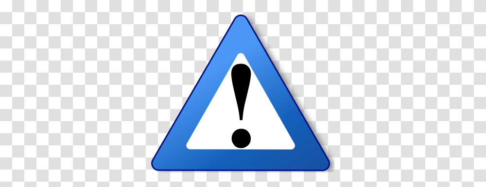 Blue Alert, Triangle, Sign Transparent Png