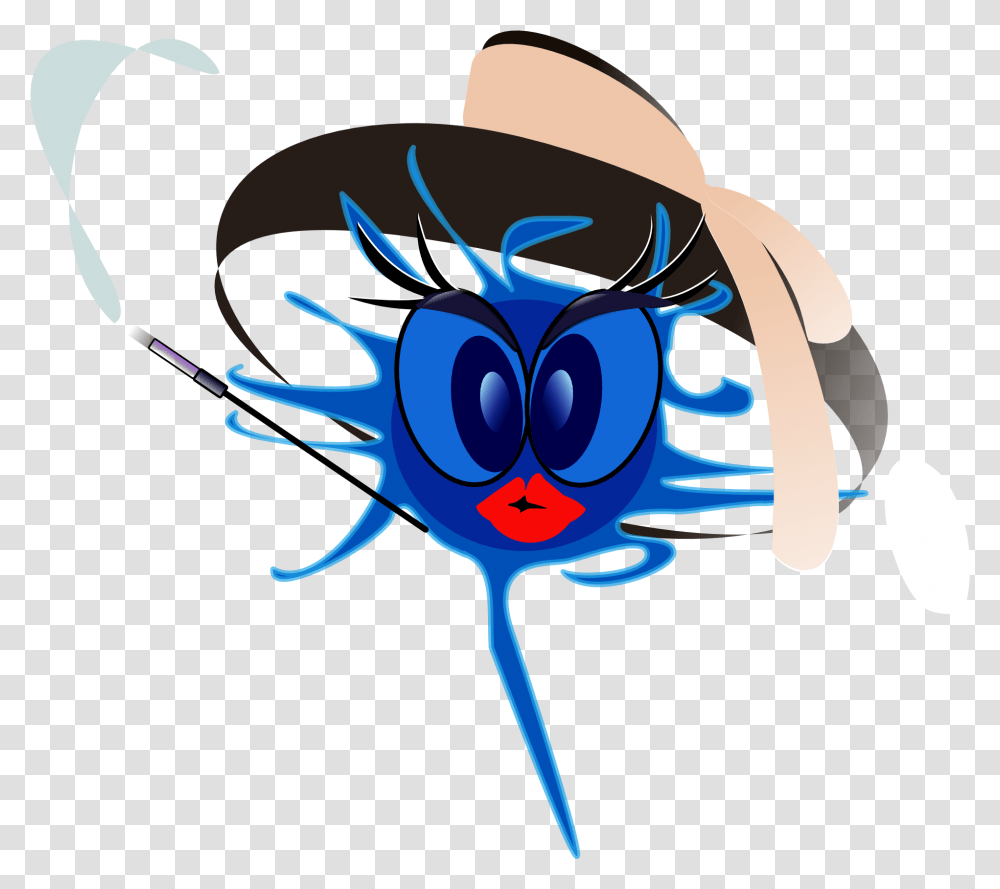 Blue Alien With Red Lips Clipart Free Image Internet, Clothing, Apparel, Graphics, Pattern Transparent Png