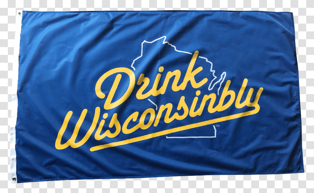 Blue Amp Yellow Flag Drink Wisconsinbly, Word, Banner, Alphabet Transparent Png