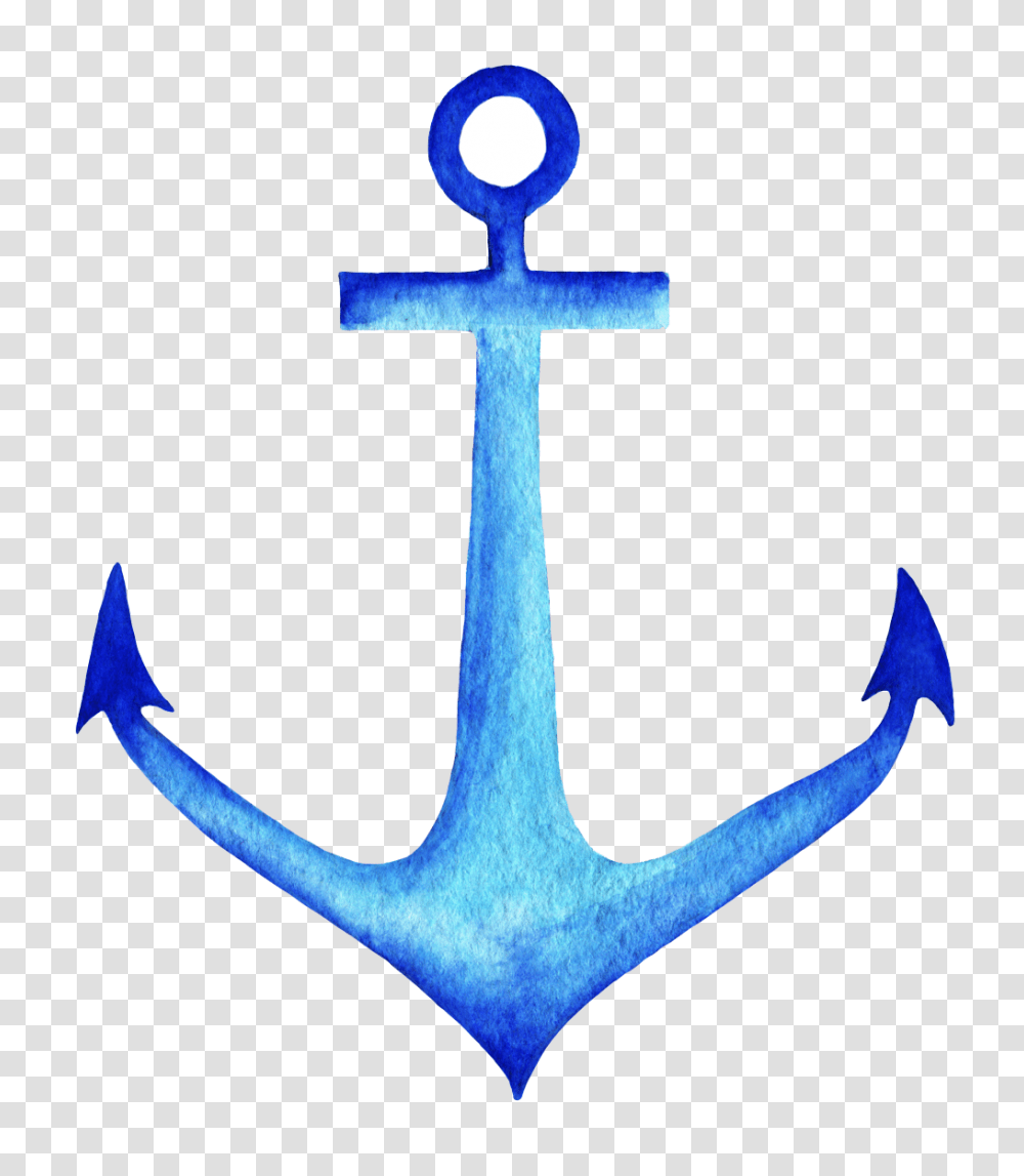 Blue Anchor For Free Download On Ya Webdesign, Cross, Hook Transparent Png
