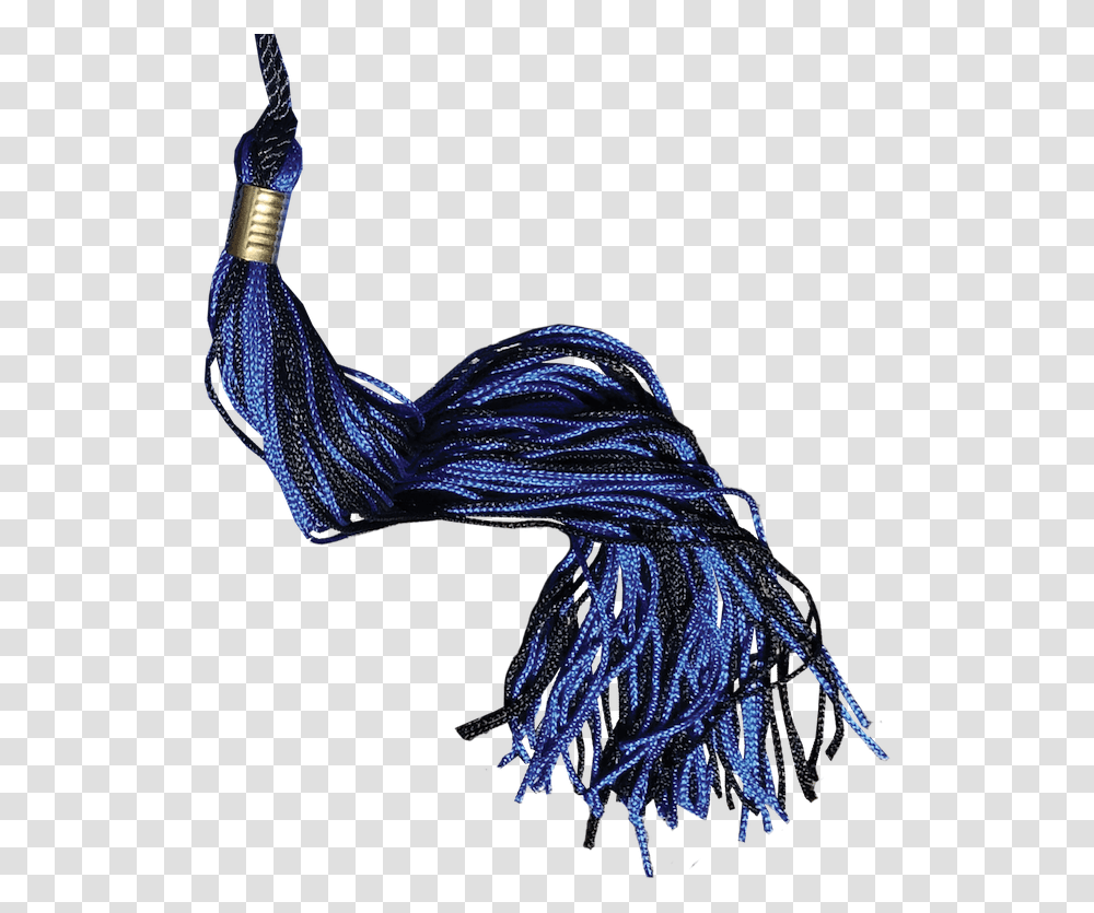 Blue And Black Graduation Tassel With Gold Band Sketch, Apparel, Scarf, Light Transparent Png