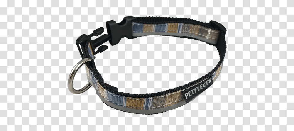Blue And Brown Dog Collar Vertical Striped Dog Collar Petflect, Apparel, Accessories, Accessory Transparent Png
