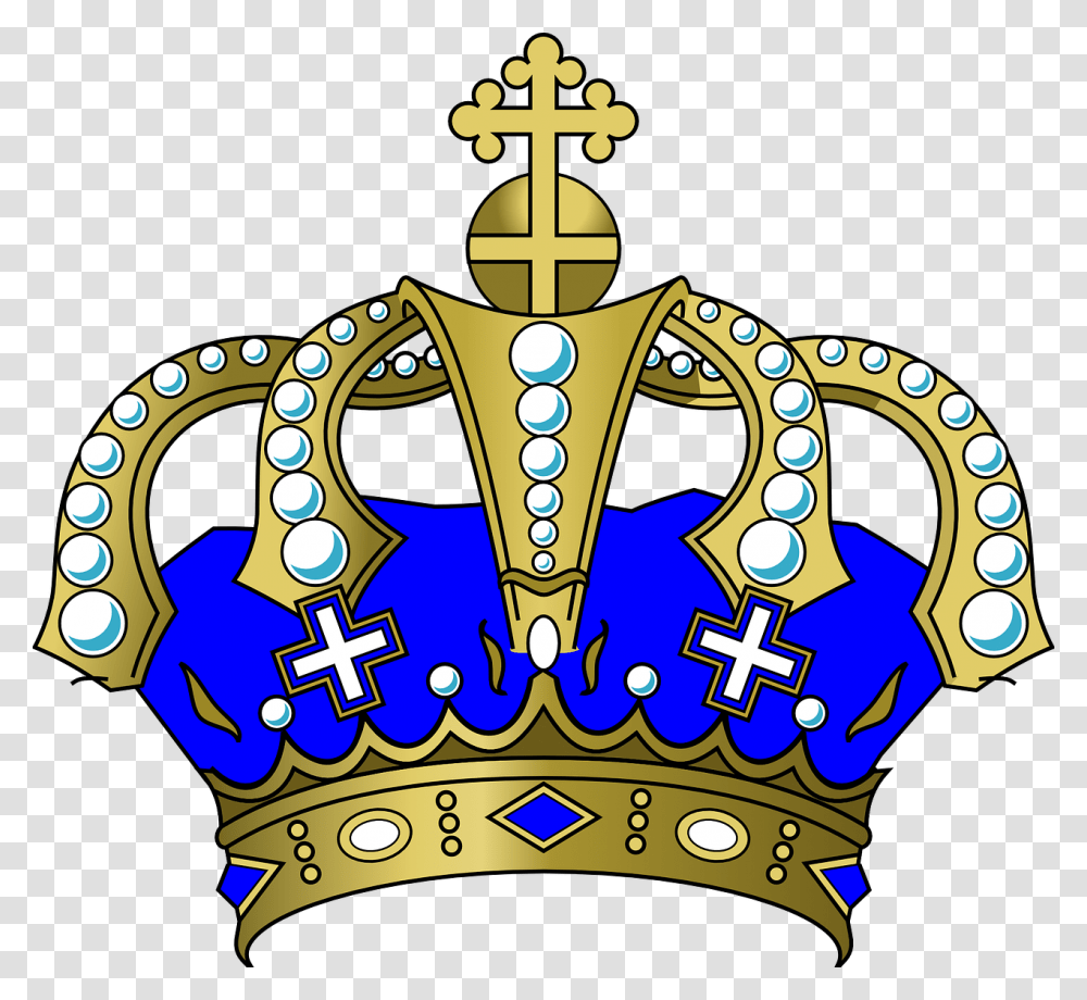 Blue And Gold Crown, Accessories, Accessory, Jewelry Transparent Png