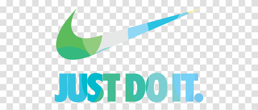 Blue And Green Nike Logo, Word, Trademark Transparent Png